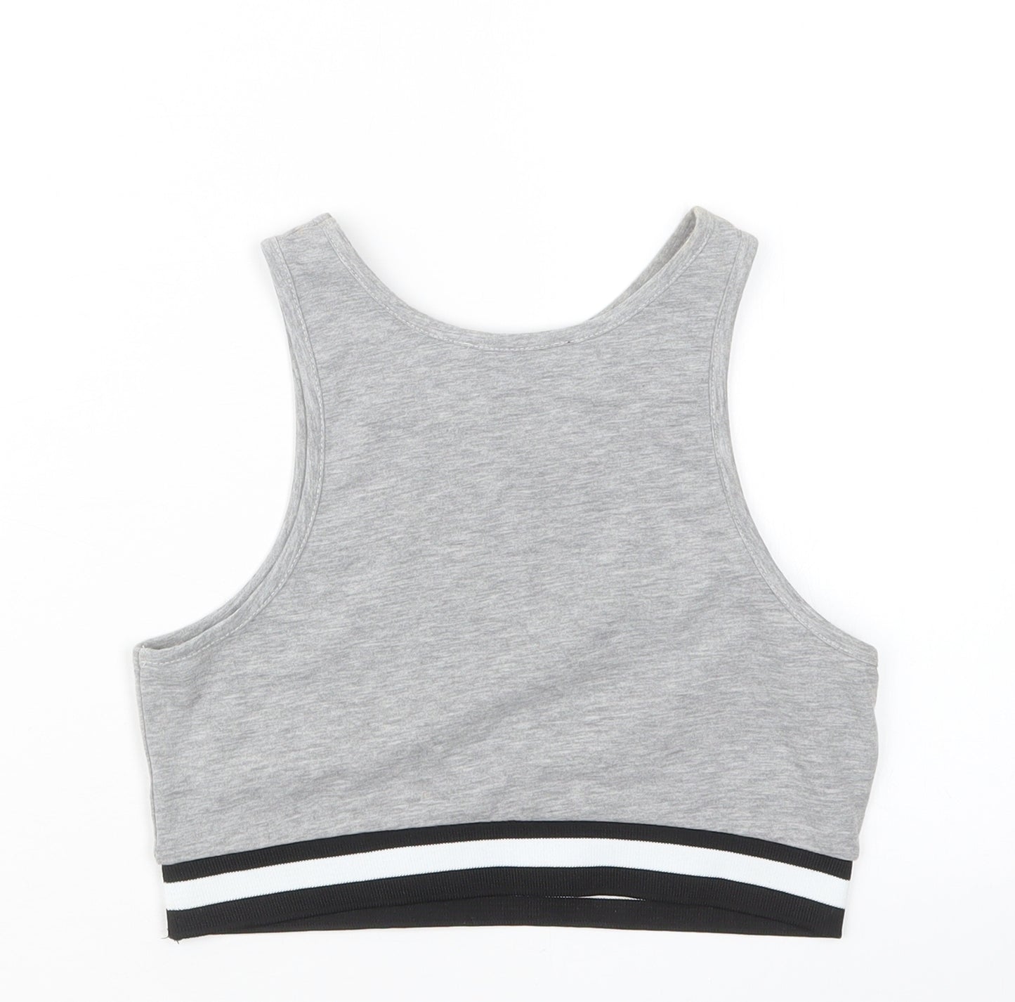 New Look Womens Grey   Cropped T-Shirt Size 10