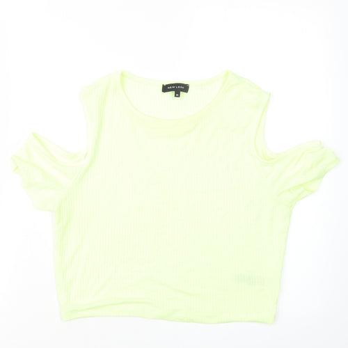 New Look Womens Green   Cropped T-Shirt Size 14