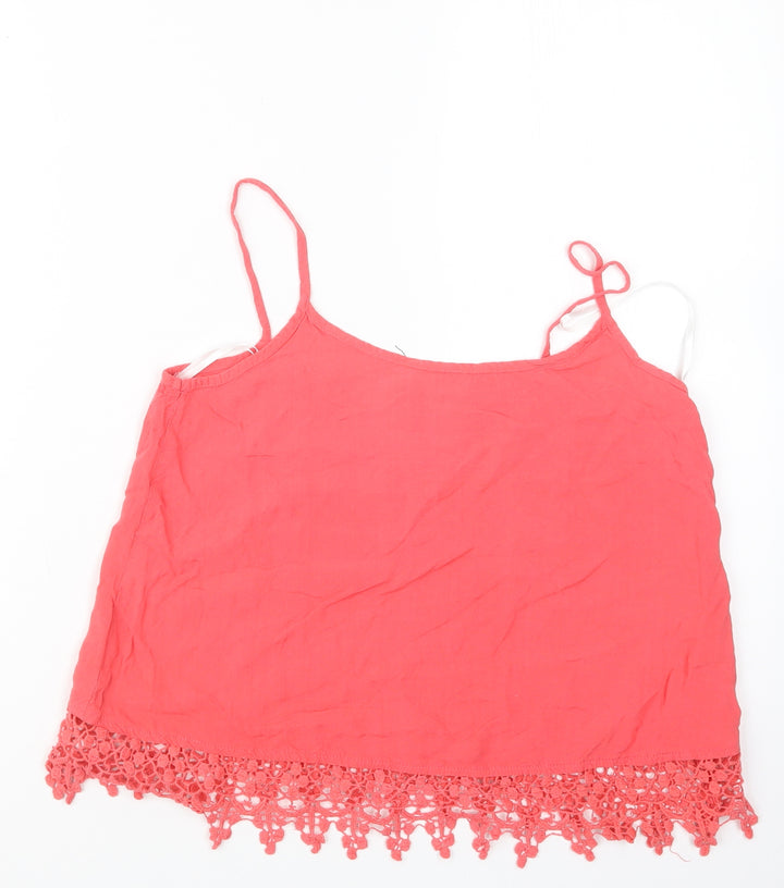 New Look Womens Pink   Camisole Tank Size 10