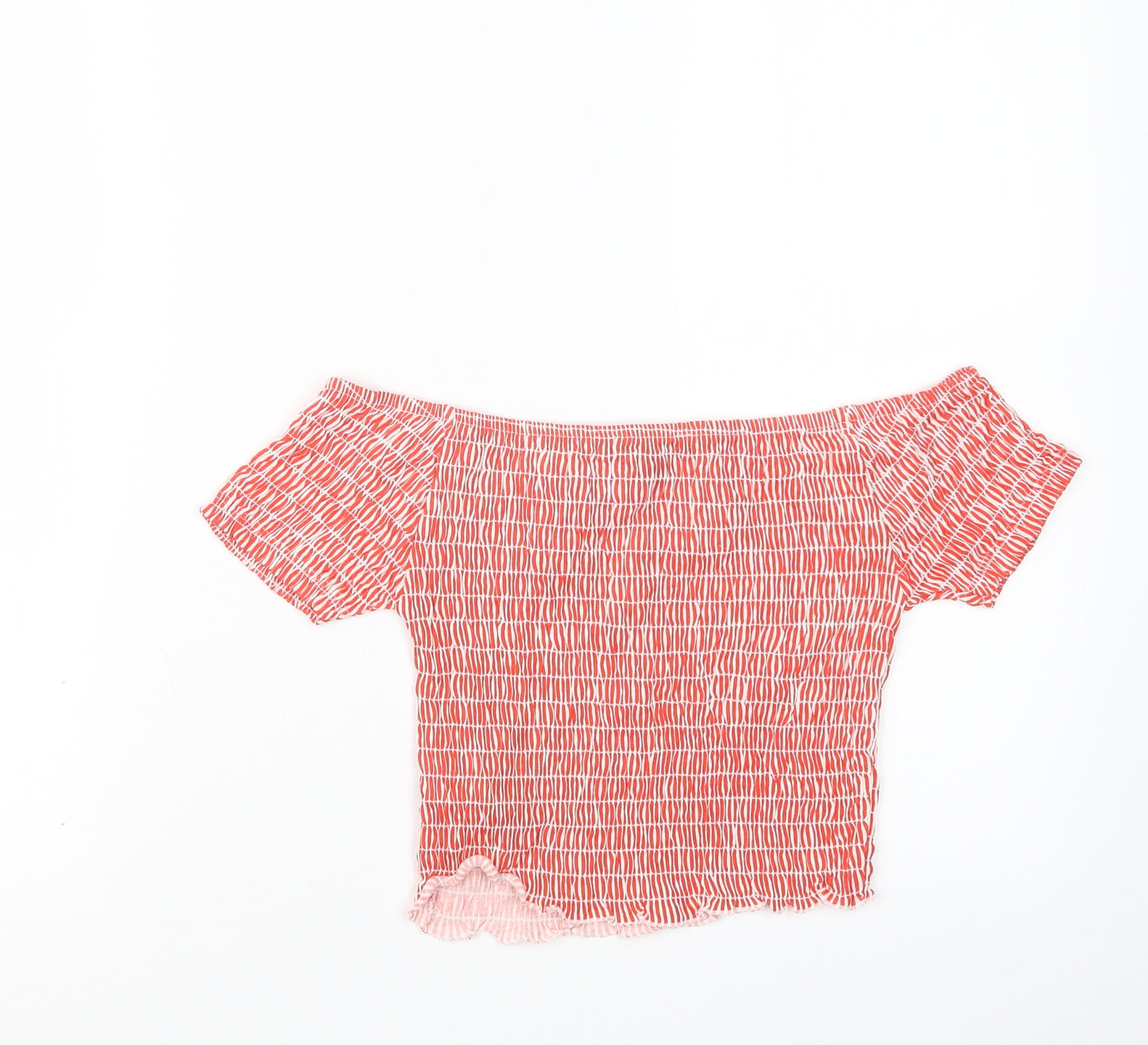 Primark Womens Red   Cropped T-Shirt Size 10