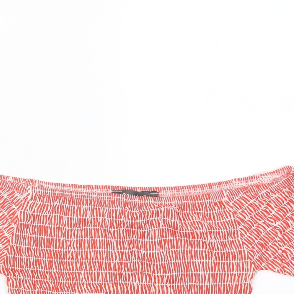 Primark Womens Red   Cropped T-Shirt Size 10