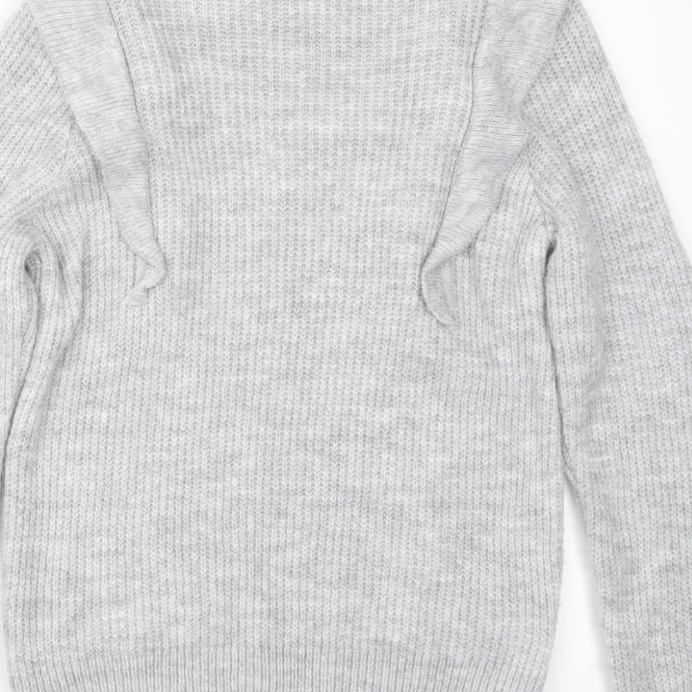 George Womens Grey  Knit Pullover Jumper Size M