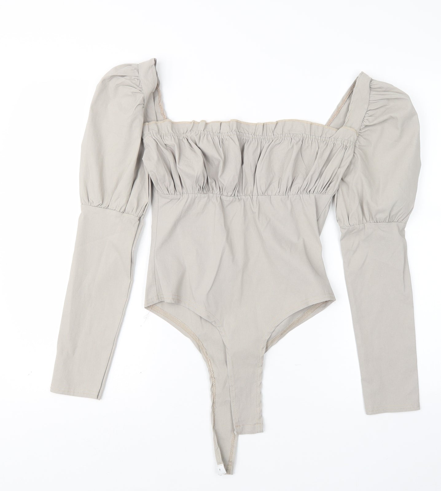 I SAW IT FIRST Womens Grey   Bodysuit One-Piece Size 10