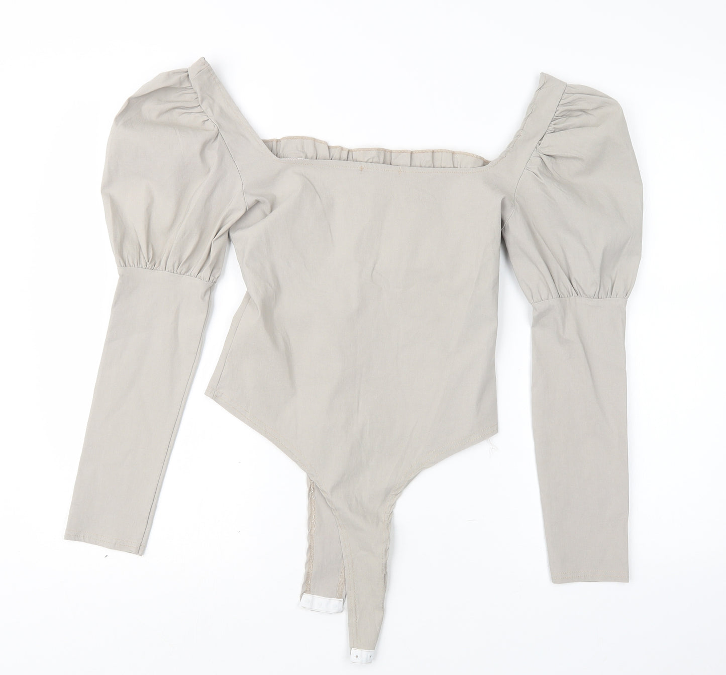 I SAW IT FIRST Womens Grey   Bodysuit One-Piece Size 10
