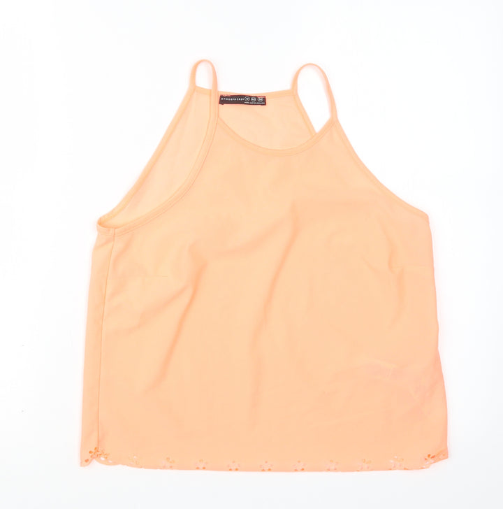 Atmosphere Womens Orange   Basic Blouse Size 12