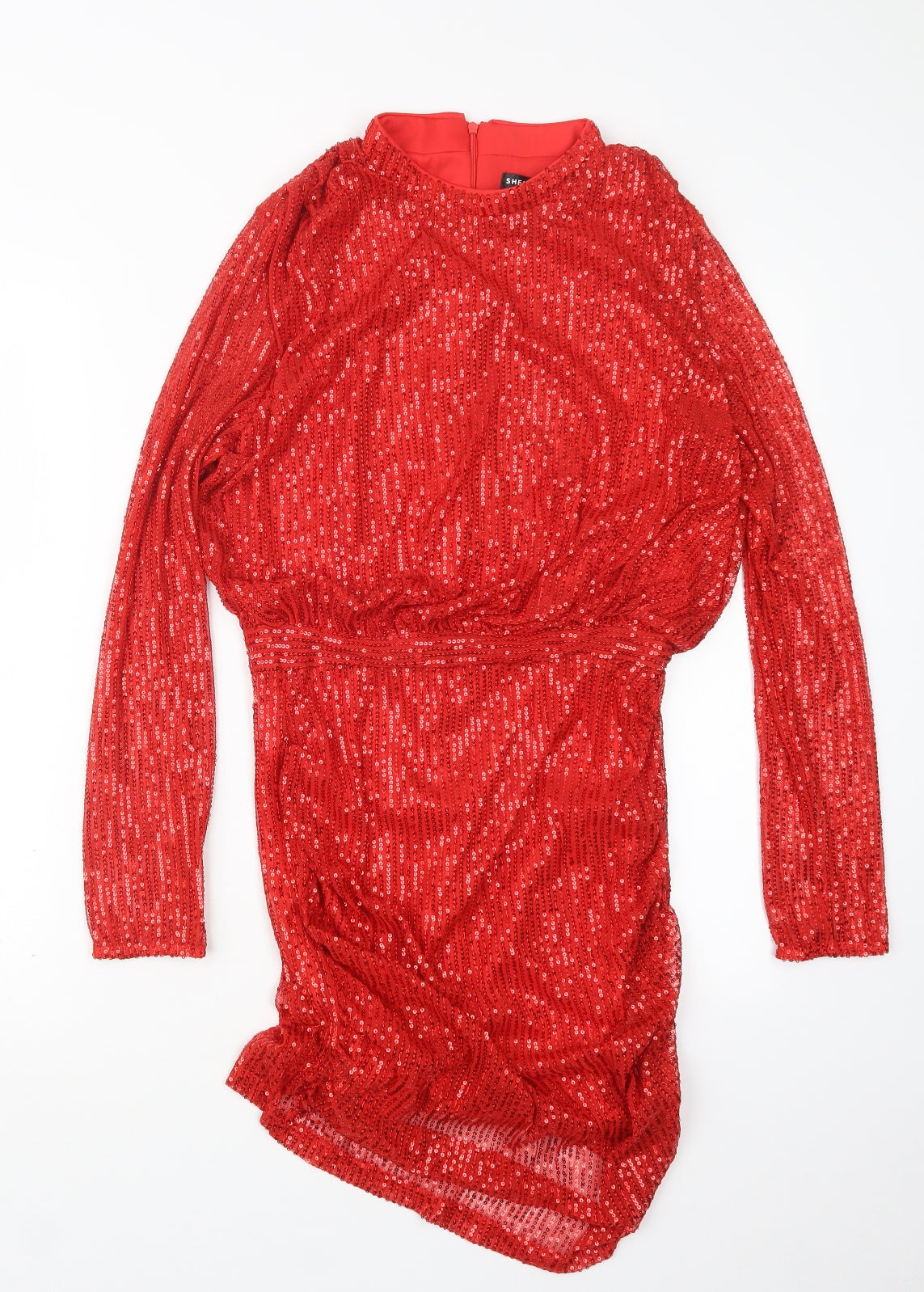 SheIn Womens Red   Shirt Dress  Size M