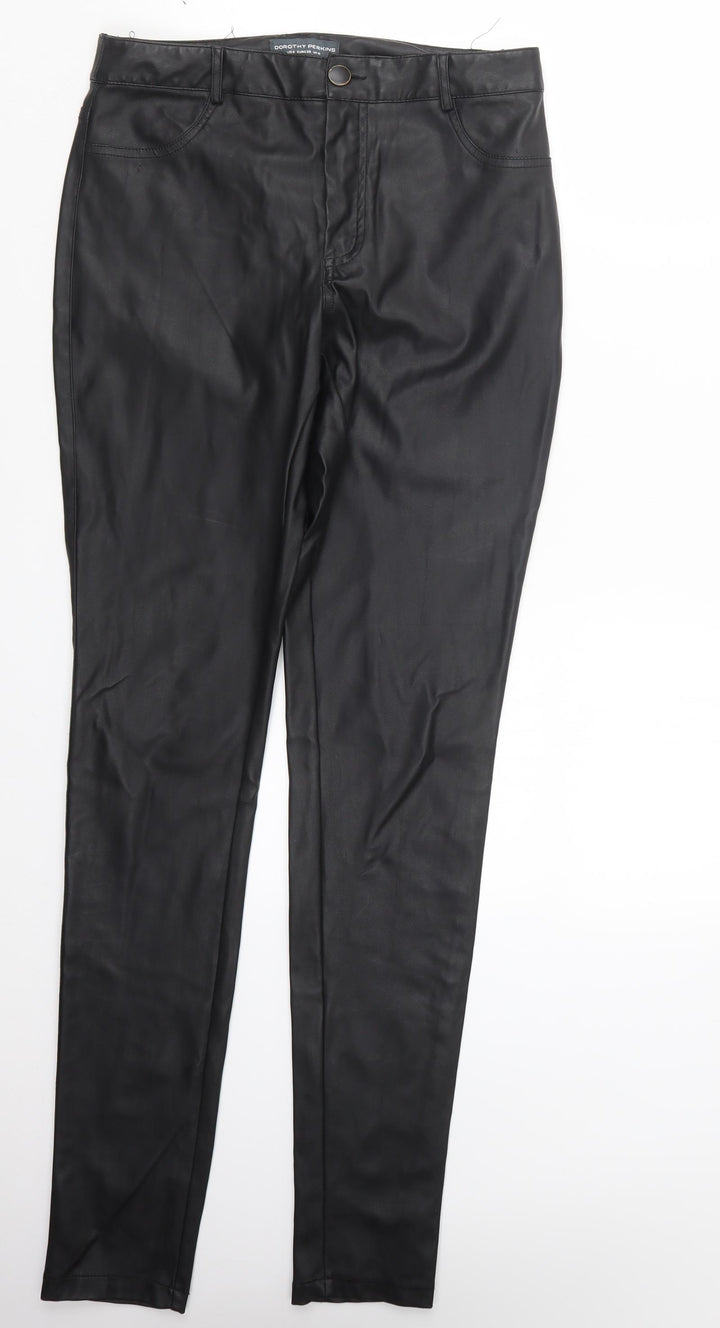 Dorothy Perkins Womens Black   Trousers  Size 10 L32.5 in