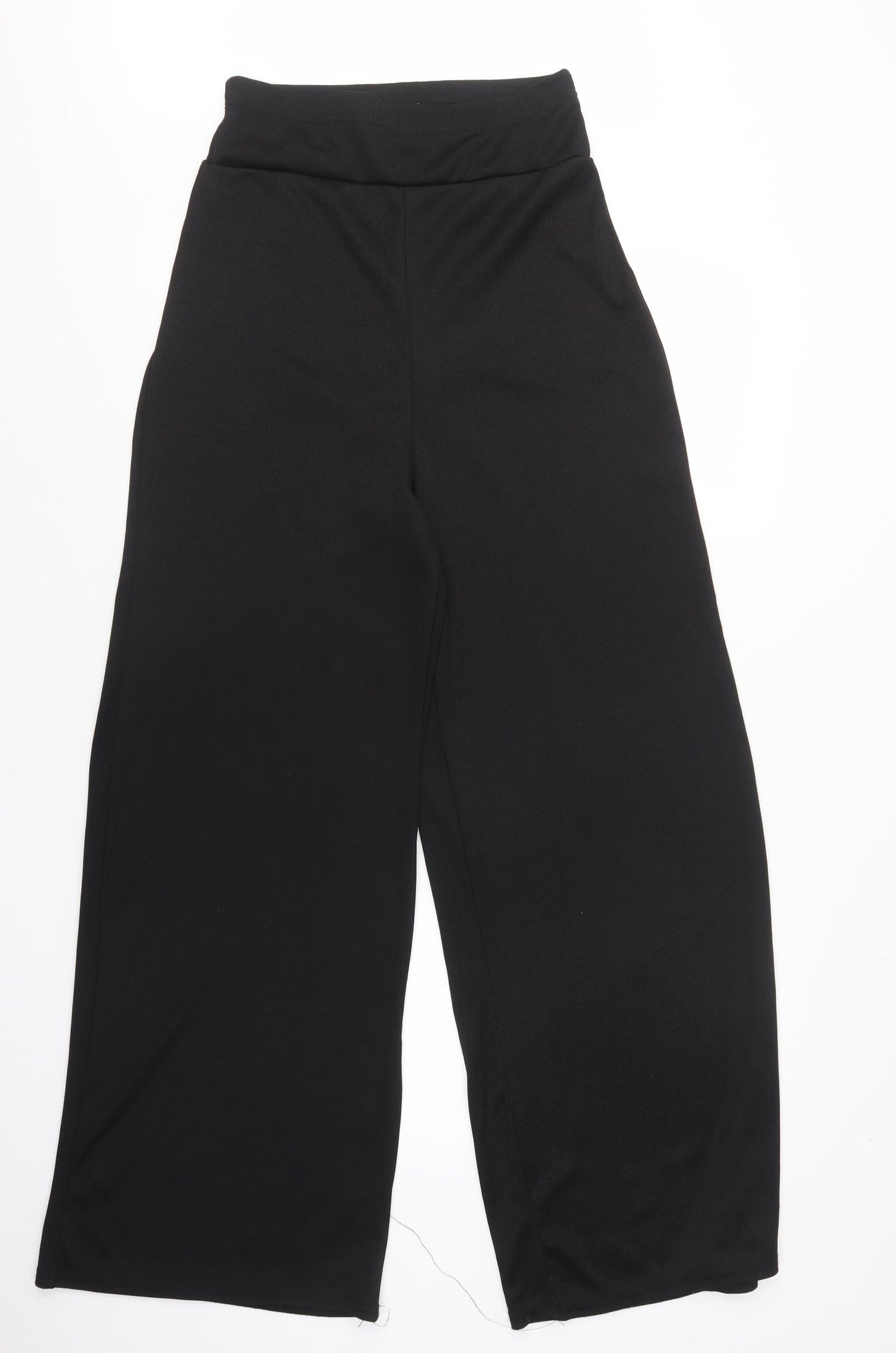 PRETTYLITTLETHING Womens Black   Trousers  Size 14 L30 in