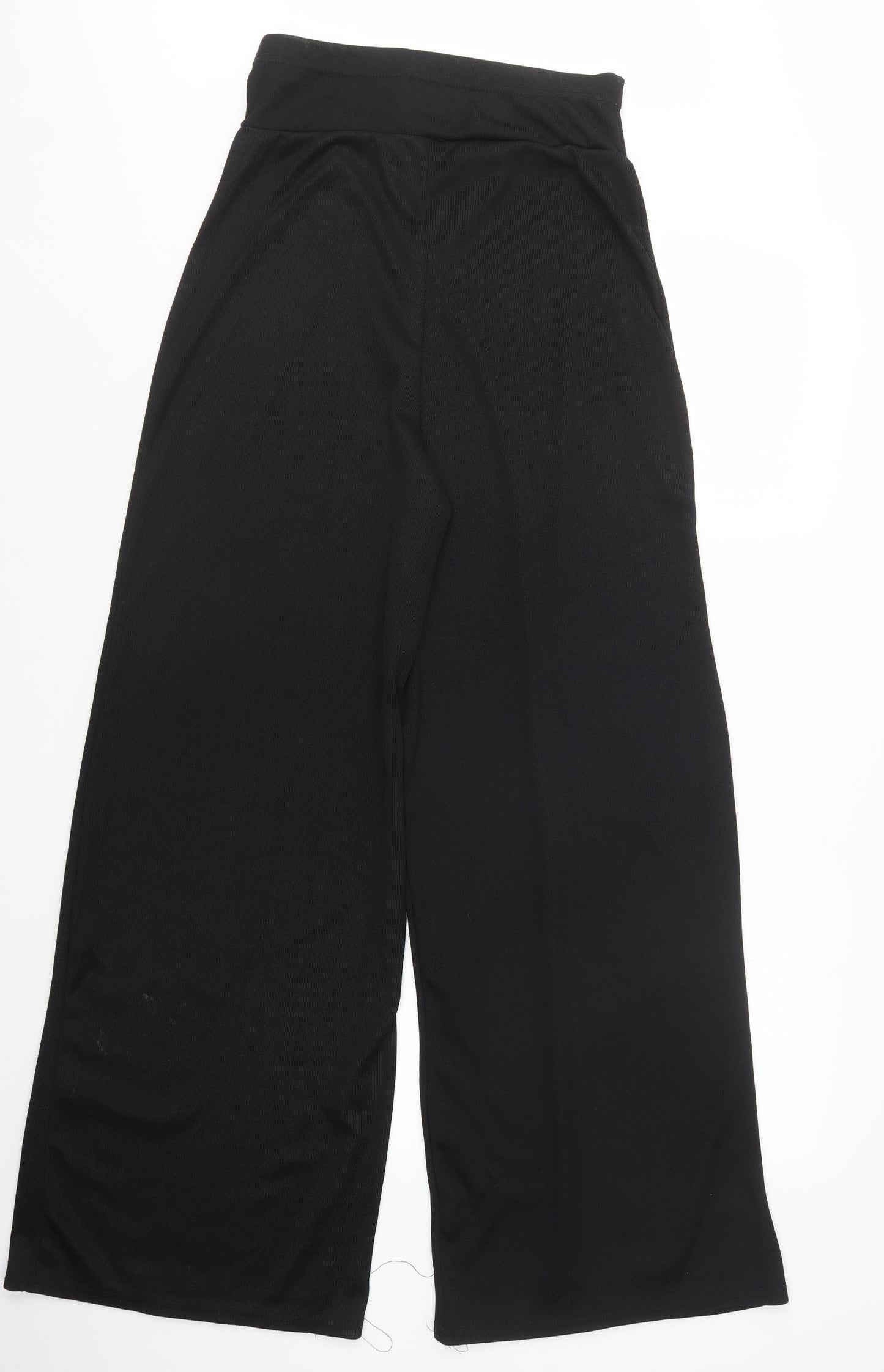 PRETTYLITTLETHING Womens Black   Trousers  Size 14 L30 in