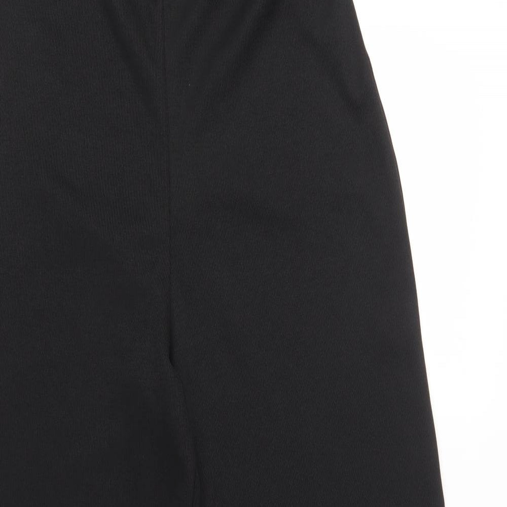 PRETTYLITTLETHING Womens Black   Trousers  Size 14 L30 in