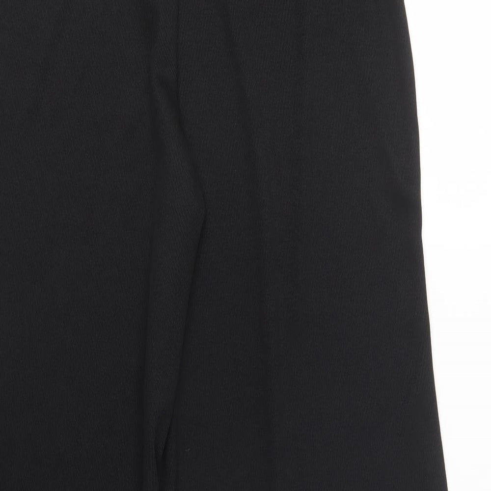 PRETTYLITTLETHING Womens Black   Trousers  Size 14 L30 in