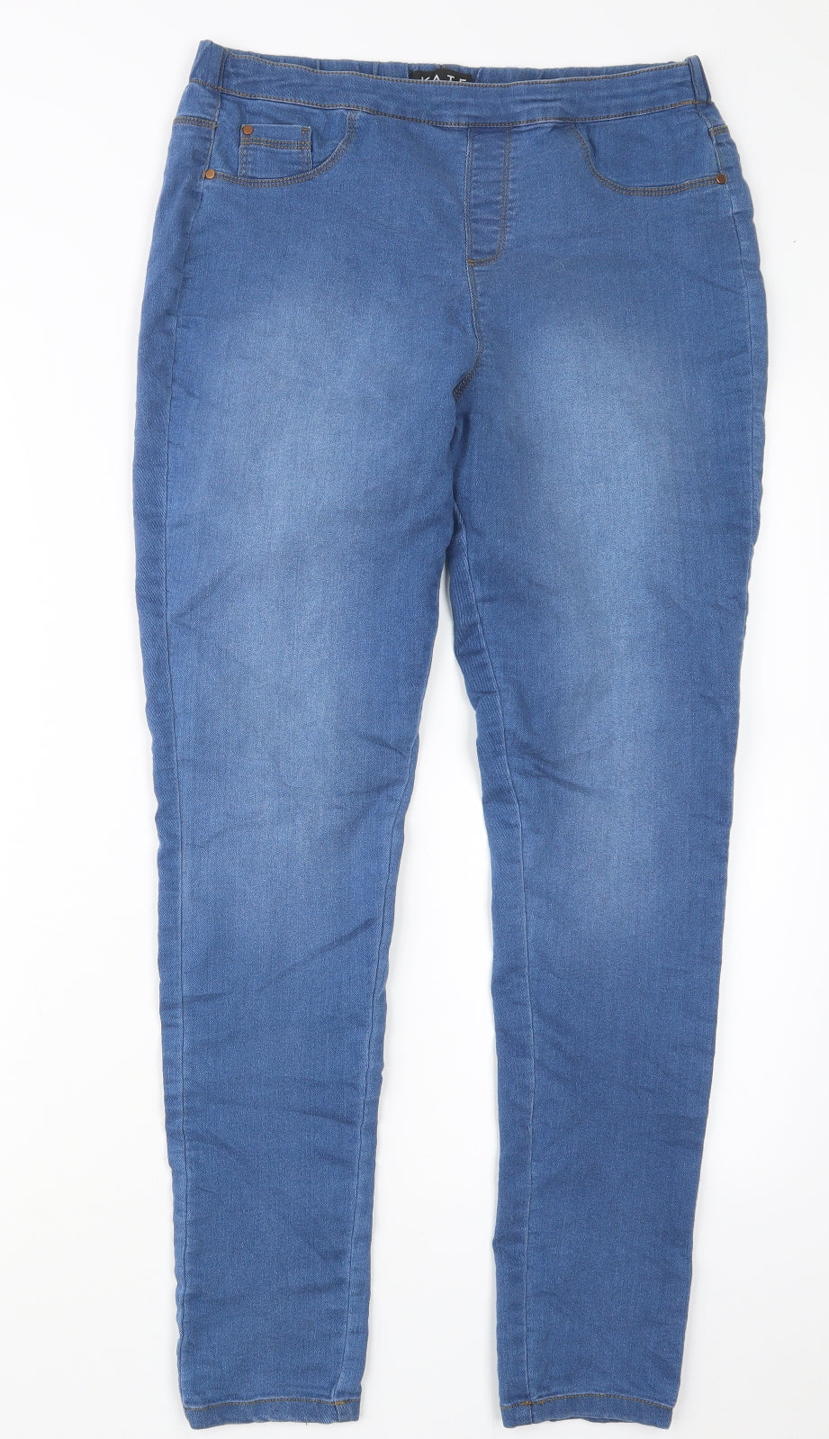 Peacocks Womens Blue  Denim Jegging Jeans Size 12 L28 in