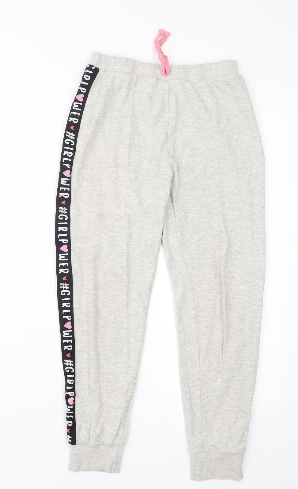 George Girls Grey   Jogger Trousers Size 9 Years