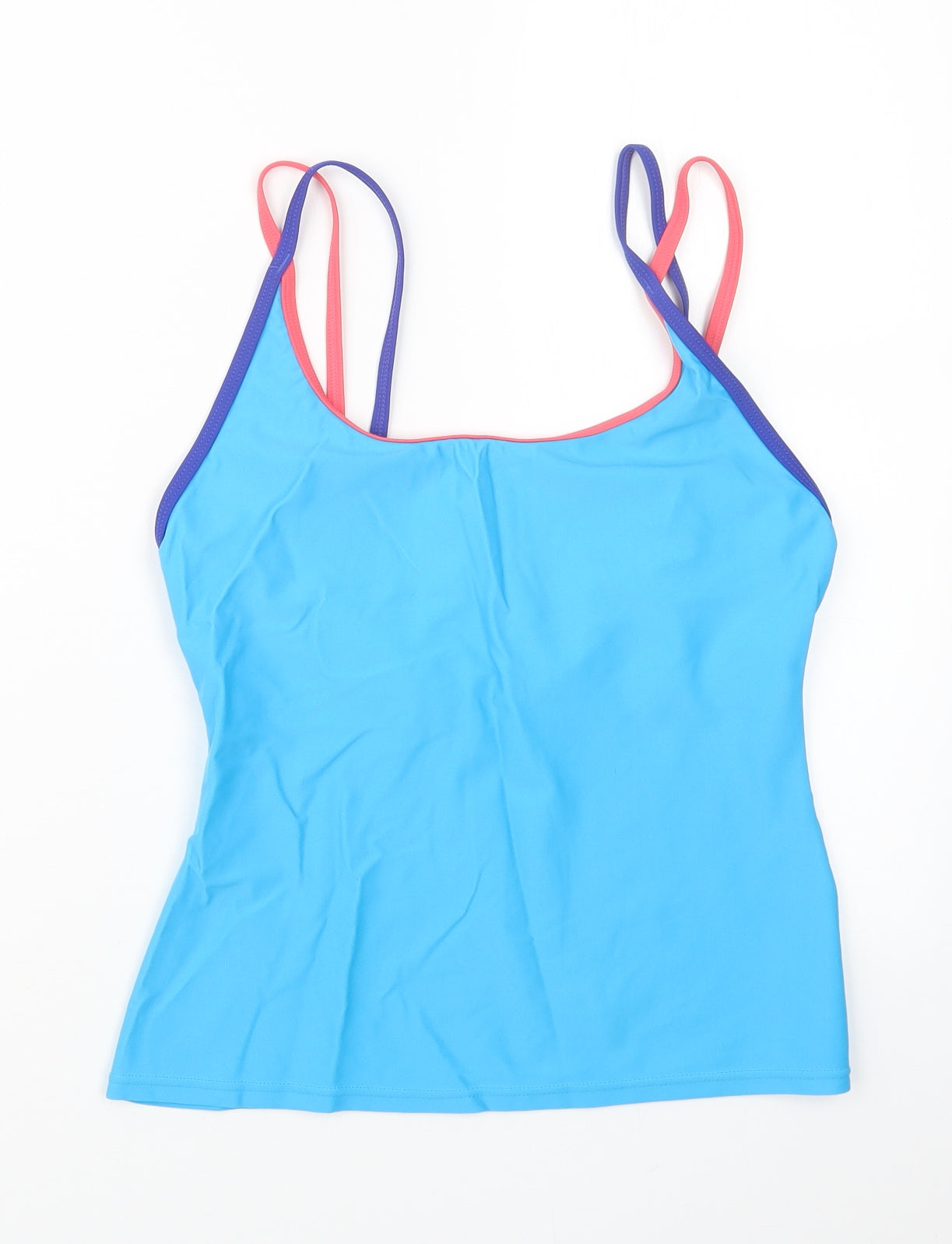 Resort Womens Blue   Basic T-Shirt Size 14  - Swimming