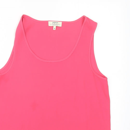 Papaya Womens Pink   Basic Blouse Size 8