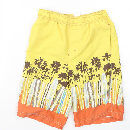 S.G Junior Boys Yellow Geometric  Bermuda Shorts Size 4-5 Years - Swim Shorts