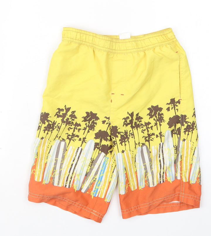 S.G Junior Boys Yellow Geometric Bermuda Shorts Size 4-5 Years - Swim Shorts
