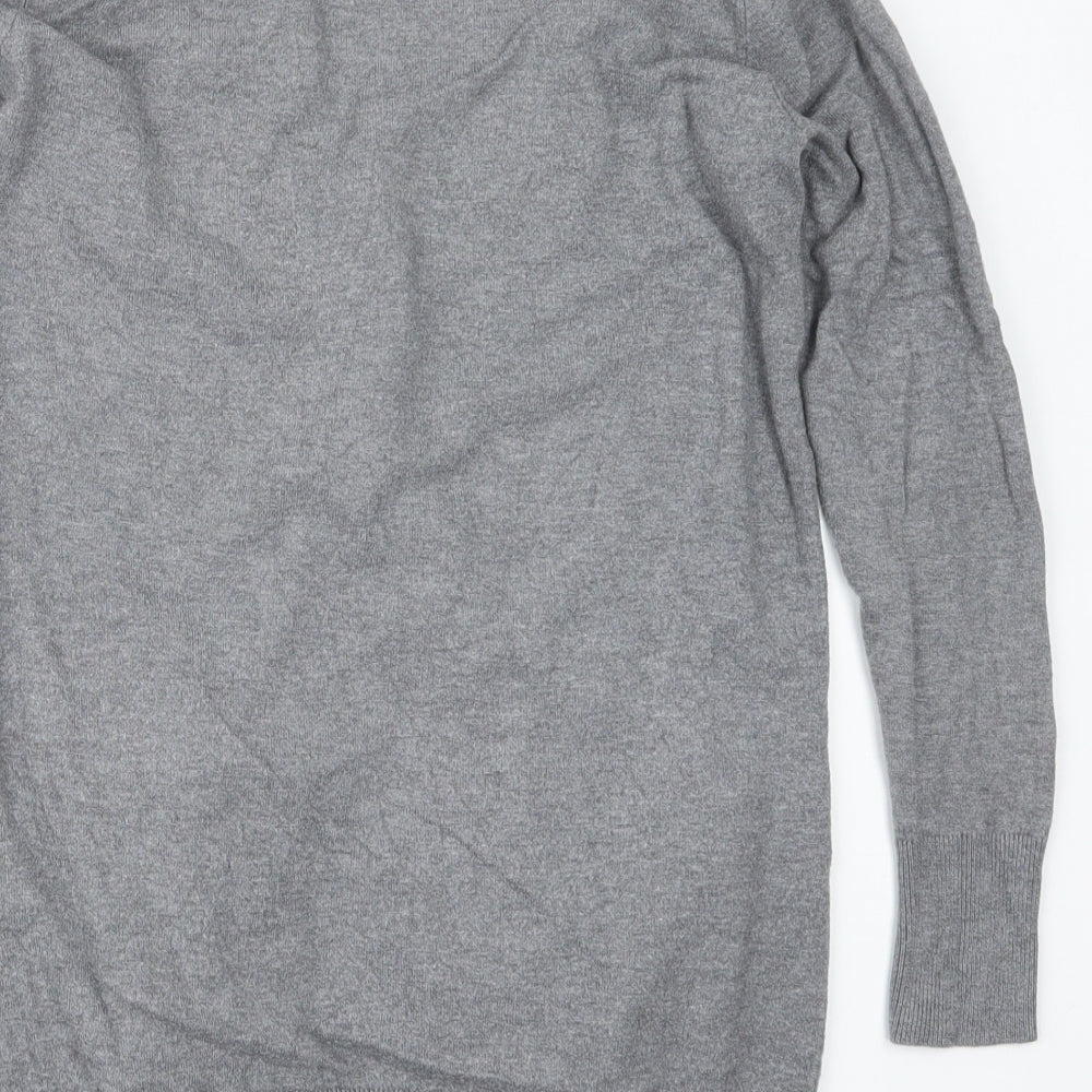 H&M Womens Grey   Cardigan Jumper Size S