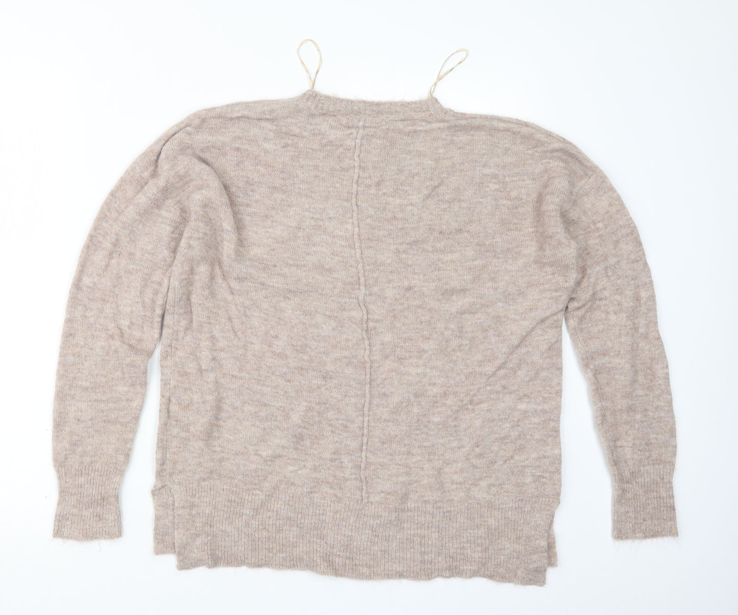 Papaya Womens Beige  Knit Pullover Jumper Size M