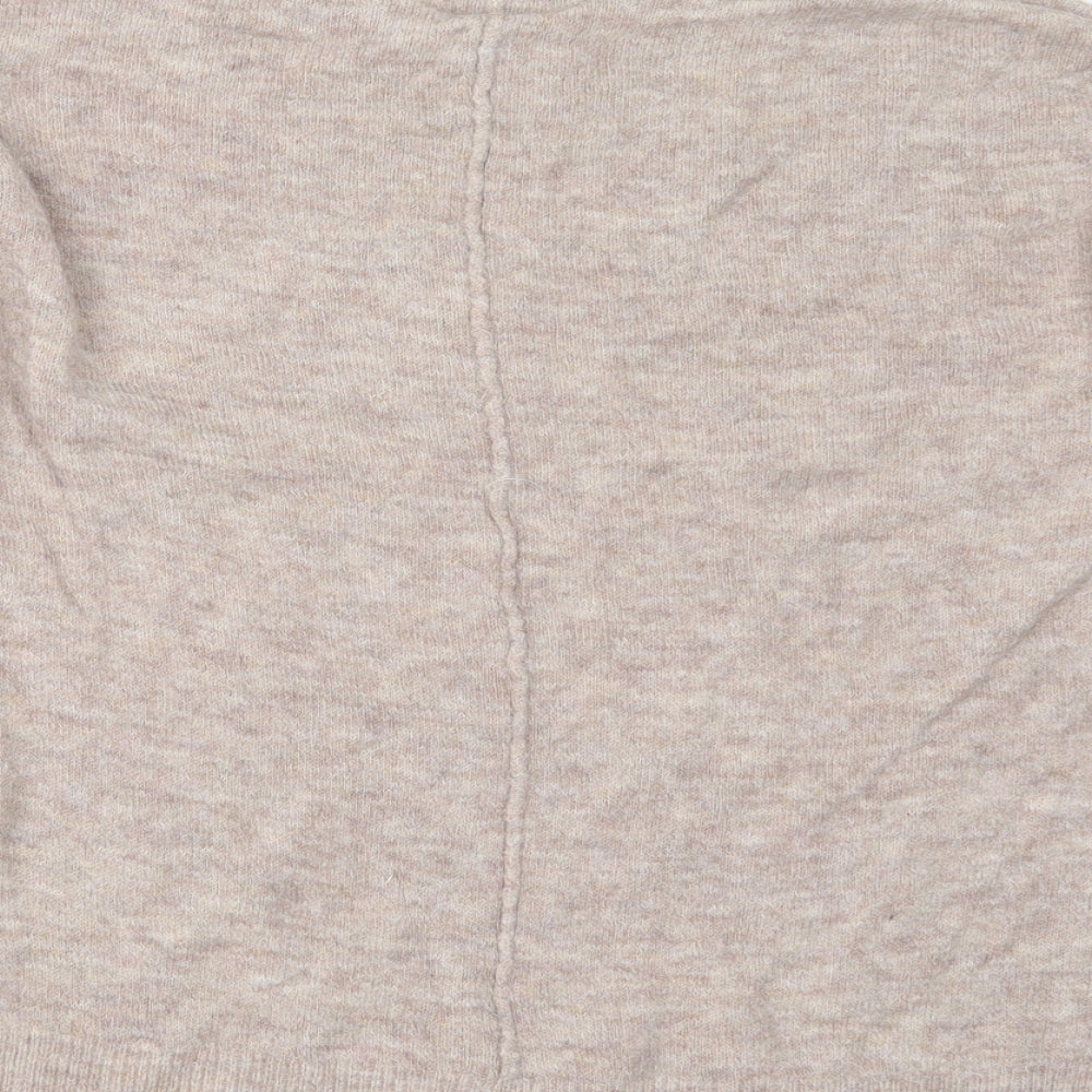 Papaya Womens Beige  Knit Pullover Jumper Size M