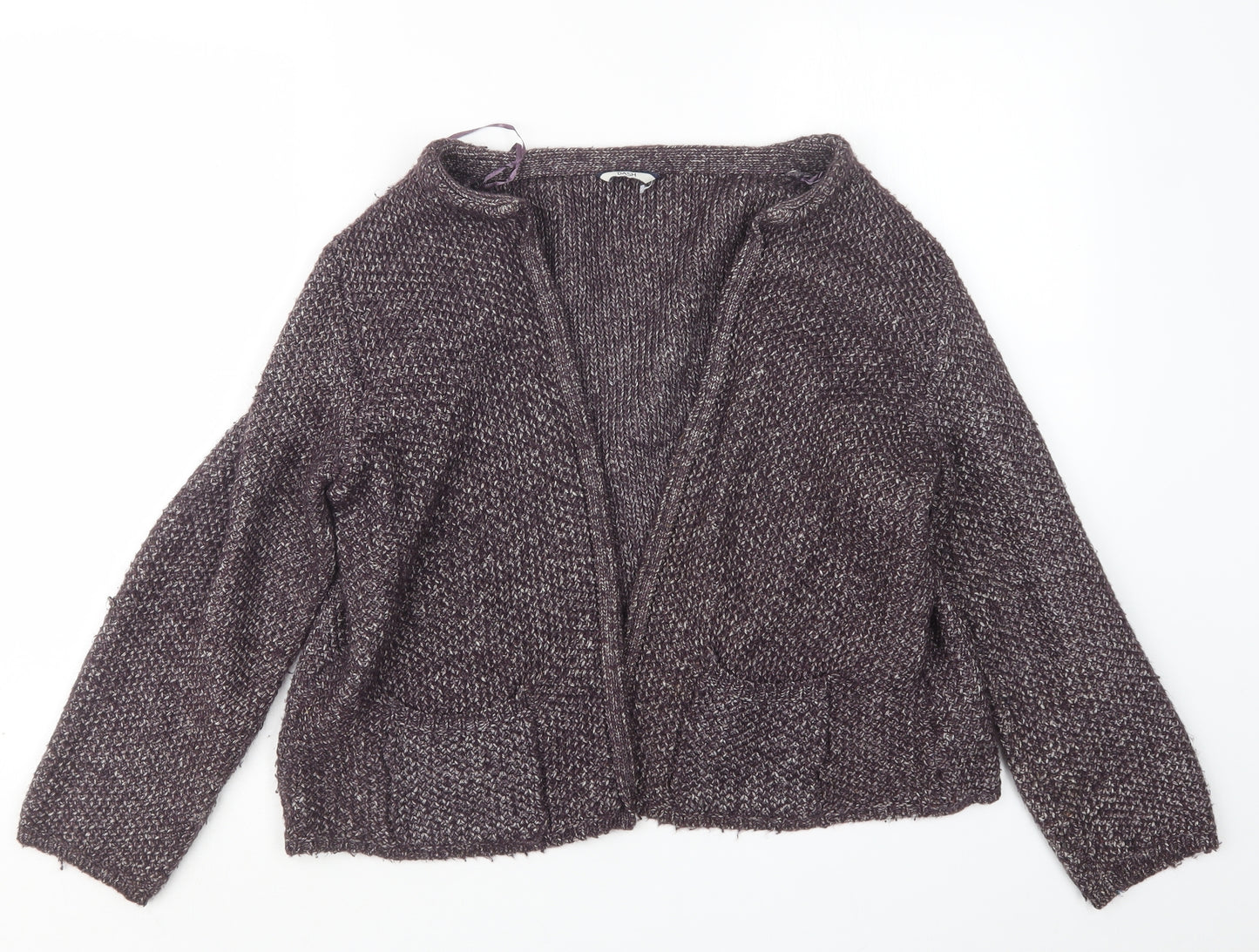 DASH Womens Purple  Knit Cardigan Jumper Size 16