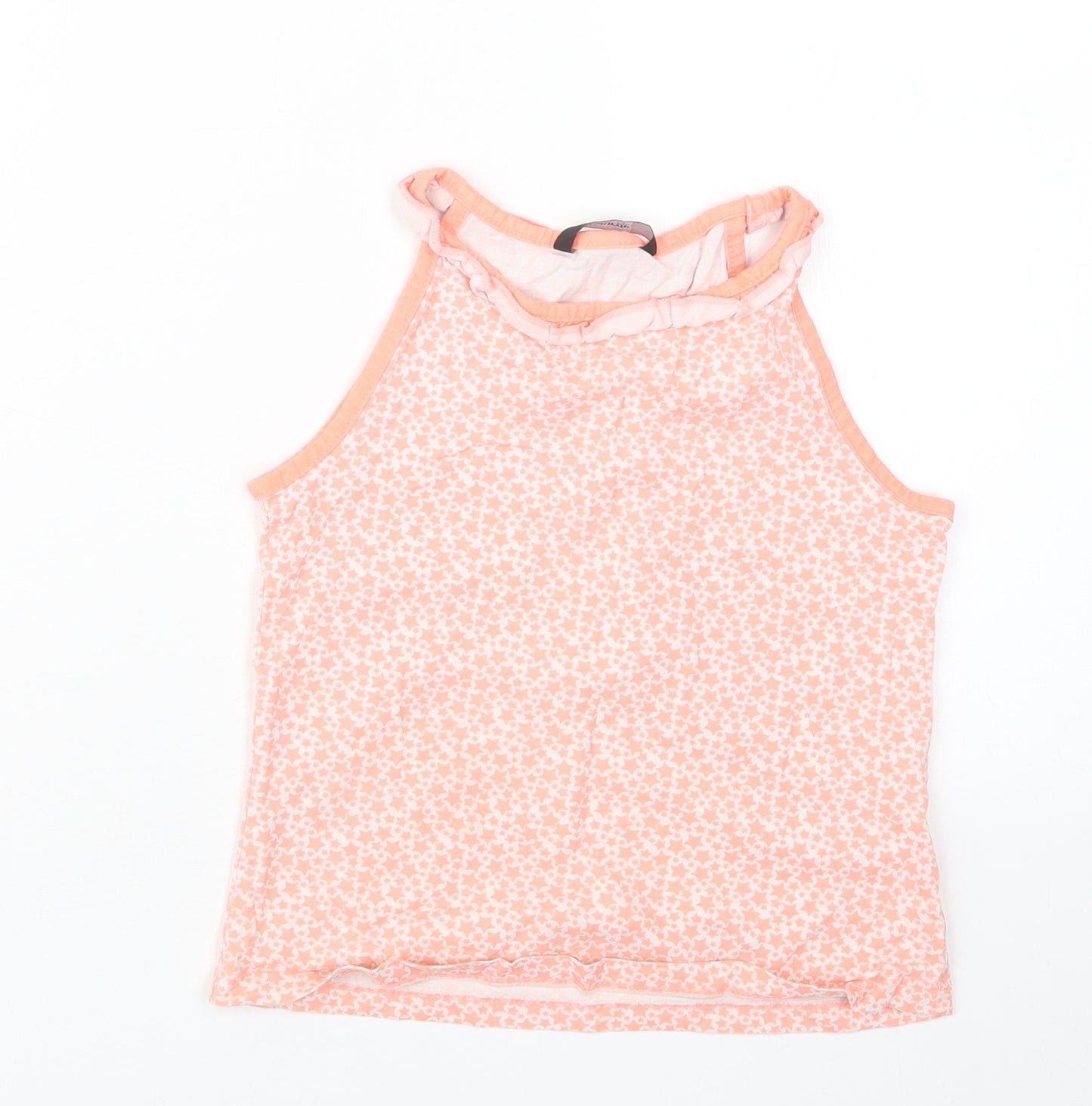 George Girls Orange Geometric  Basic T-Shirt Size 7-8 Years