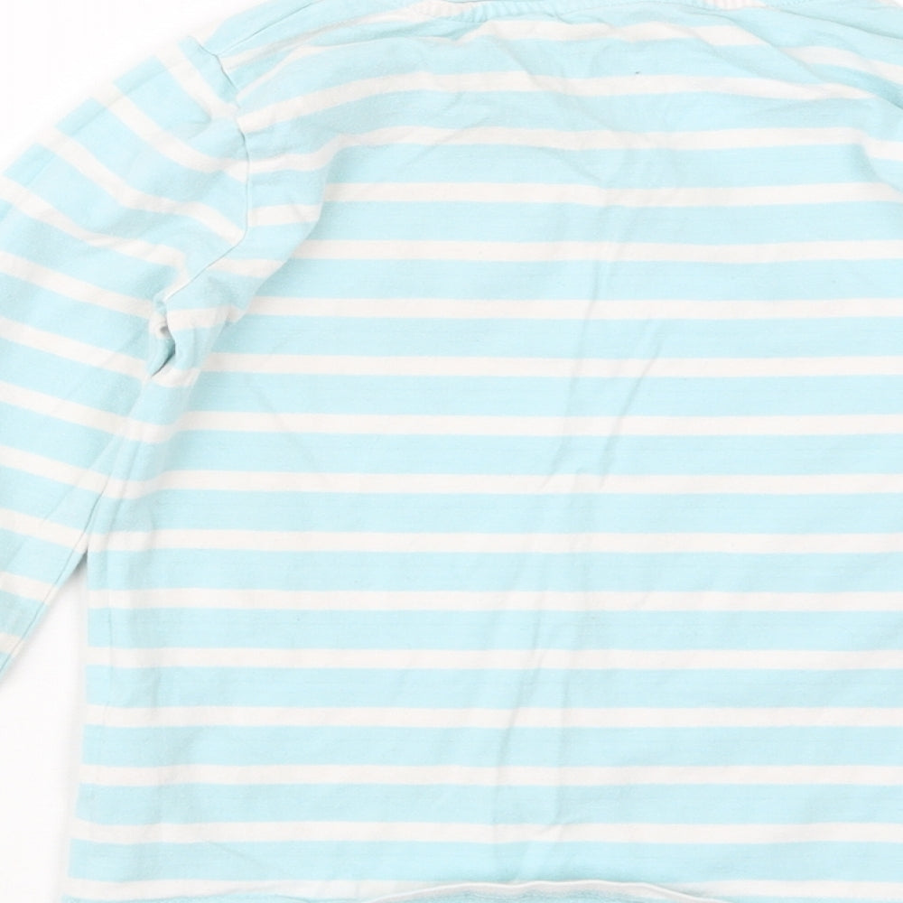 Avenue Girls Blue Striped  Basic T-Shirt Size 7-8 Years