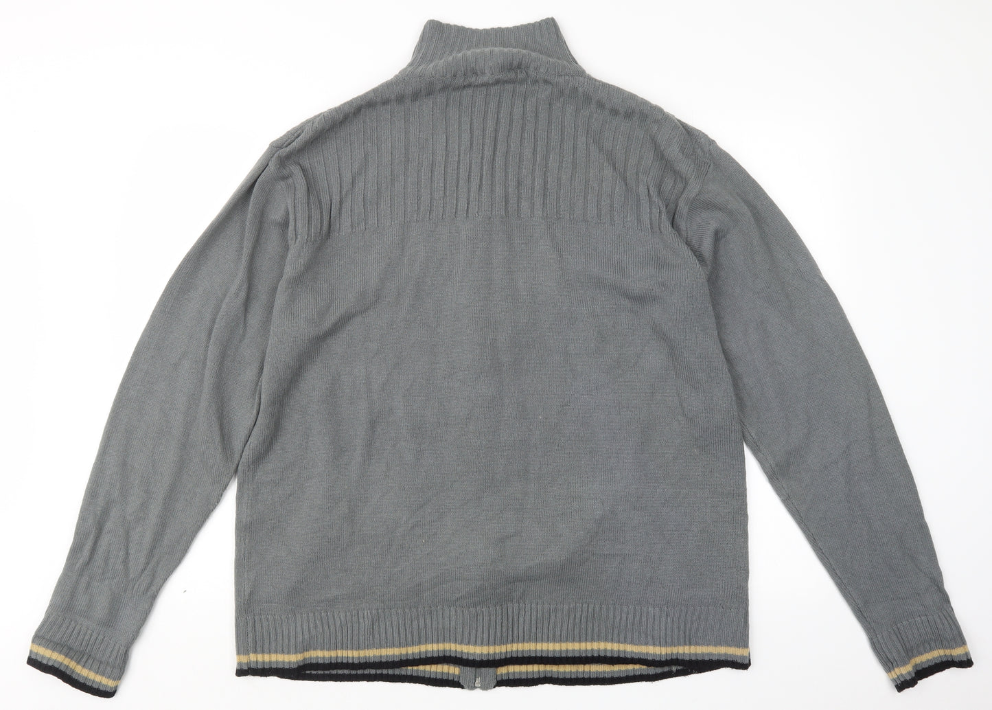 UrbanSpirit Mens Grey  Knit Cardigan Jumper Size XL