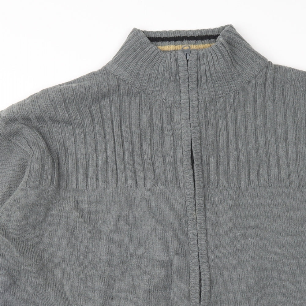 UrbanSpirit Mens Grey  Knit Cardigan Jumper Size XL