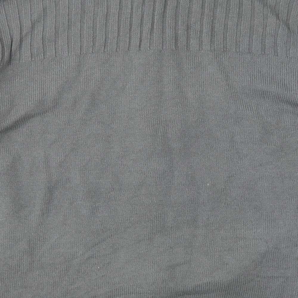 UrbanSpirit Mens Grey  Knit Cardigan Jumper Size XL
