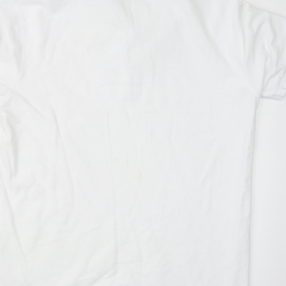 Primark Mens White    Polo Size L