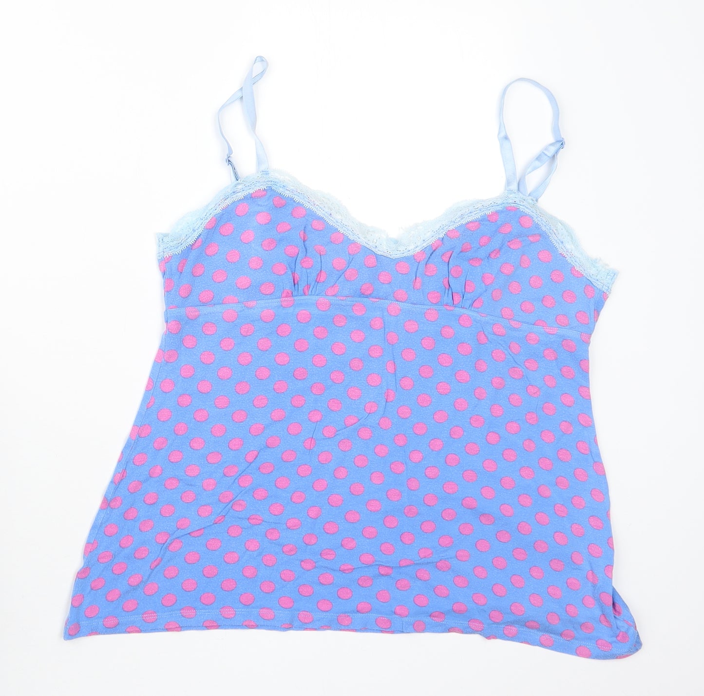 Kachel Womens Blue Geometric  Top Pyjama Set Size L