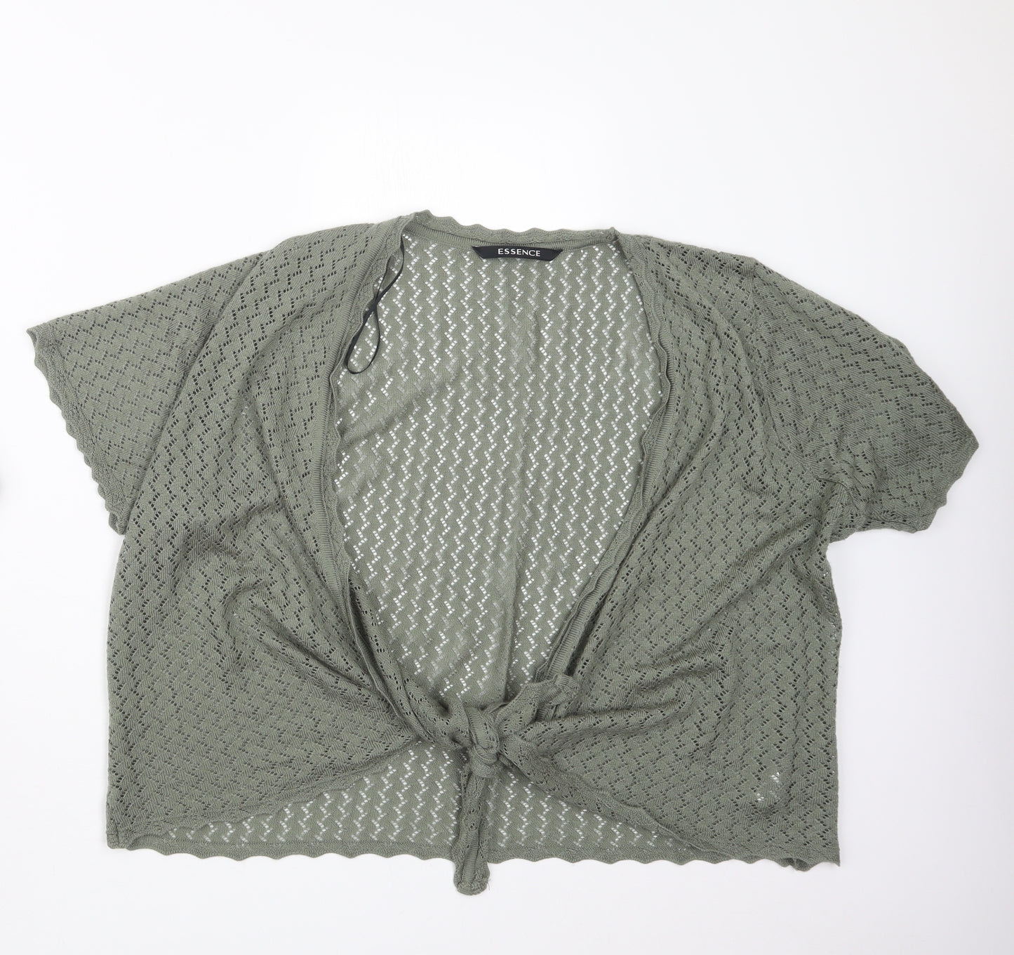 Evans Womens Green  Knit Cardigan Jumper Size 22