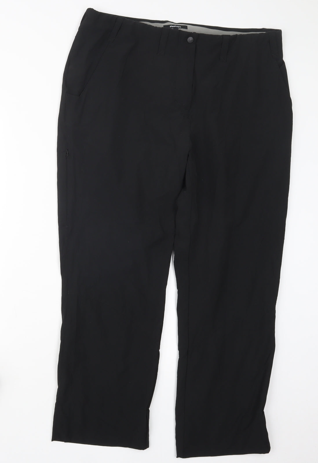 Rohan Womens Black   Compression Trousers Size 16 L26.5 in