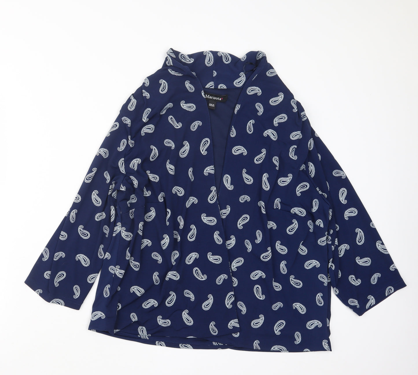 Marisota Womens Blue Geometric  Jacket  Size 20