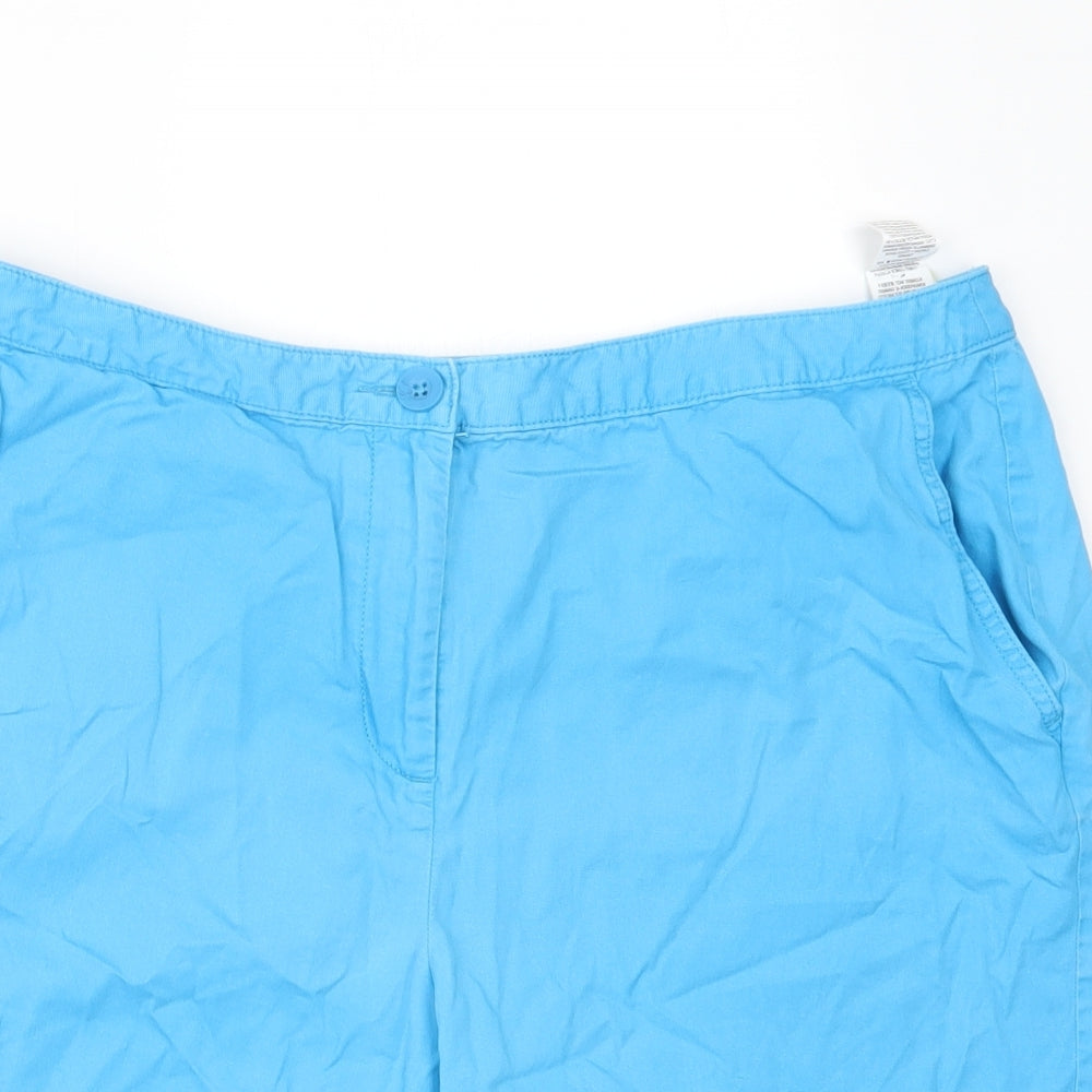 Marks and Spencer Womens Blue   Cargo Shorts Size 16
