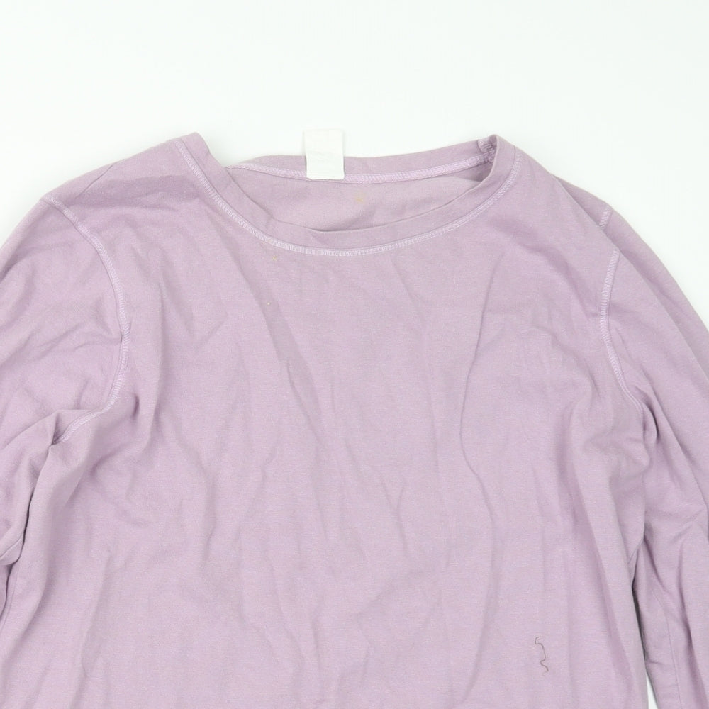 Preworn Womens Purple   Basic T-Shirt Size 12