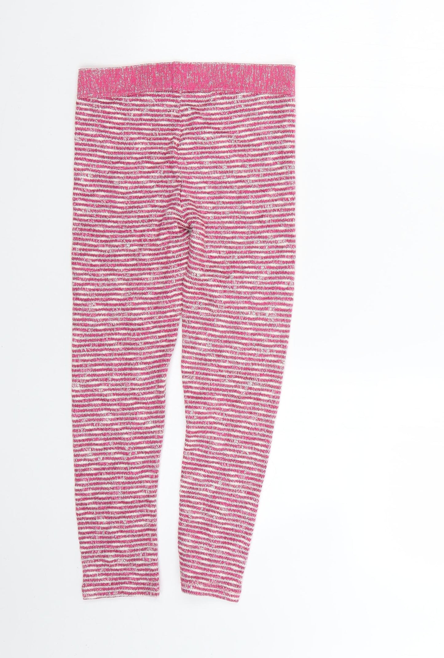 George Girls Pink Striped  Jegging Trousers Size 9-10 Years