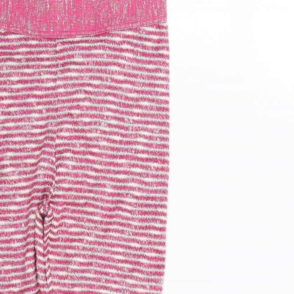 George Girls Pink Striped  Jegging Trousers Size 9-10 Years