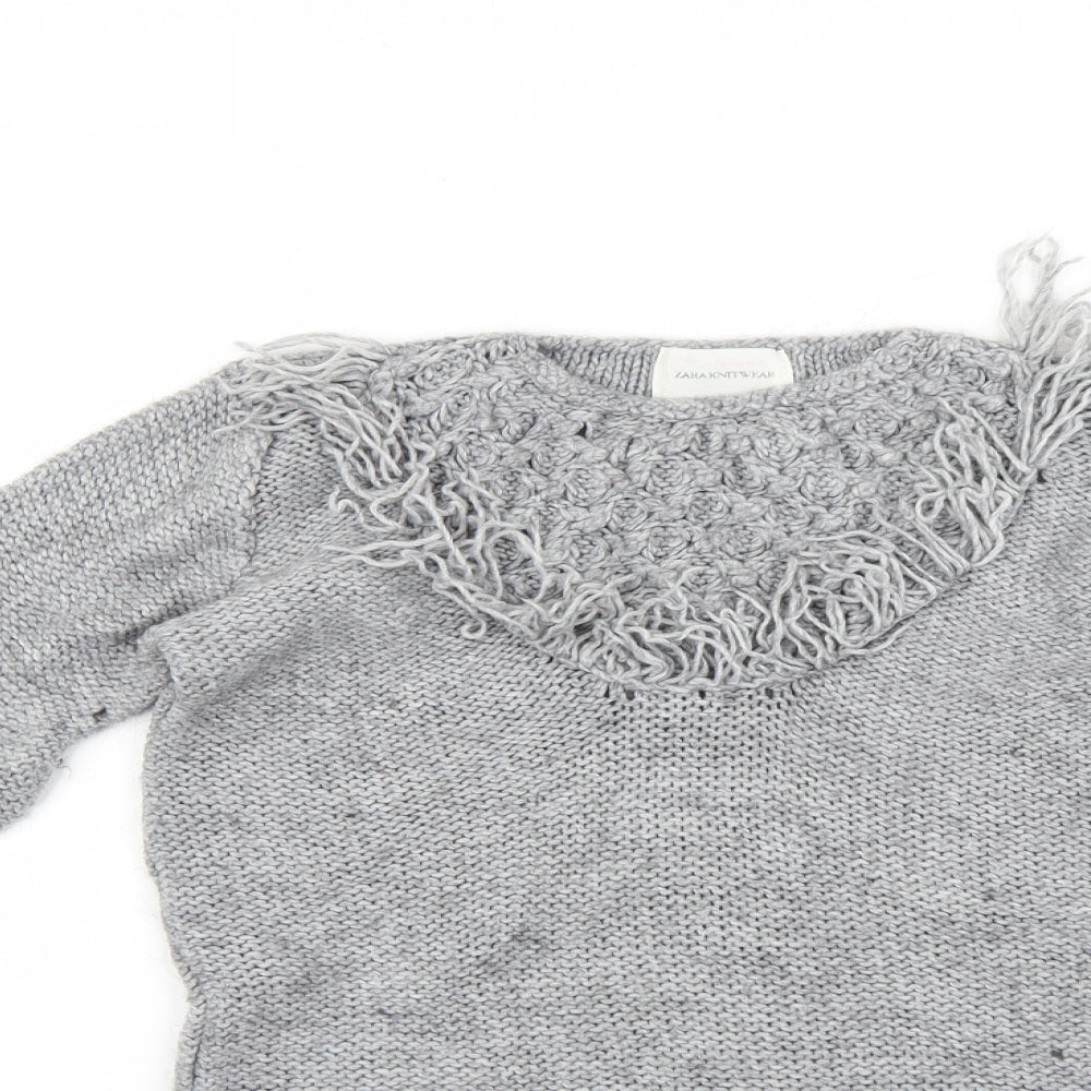 Zara Girls Pink   Pullover Jumper Size 8-9 Years