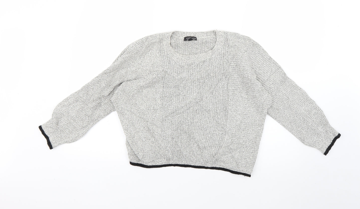 Topshop Womens Grey   Pullover Jumper Size 10