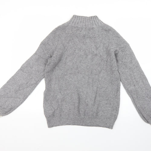 bluoltre Womens Grey   Pullover Jumper Size S