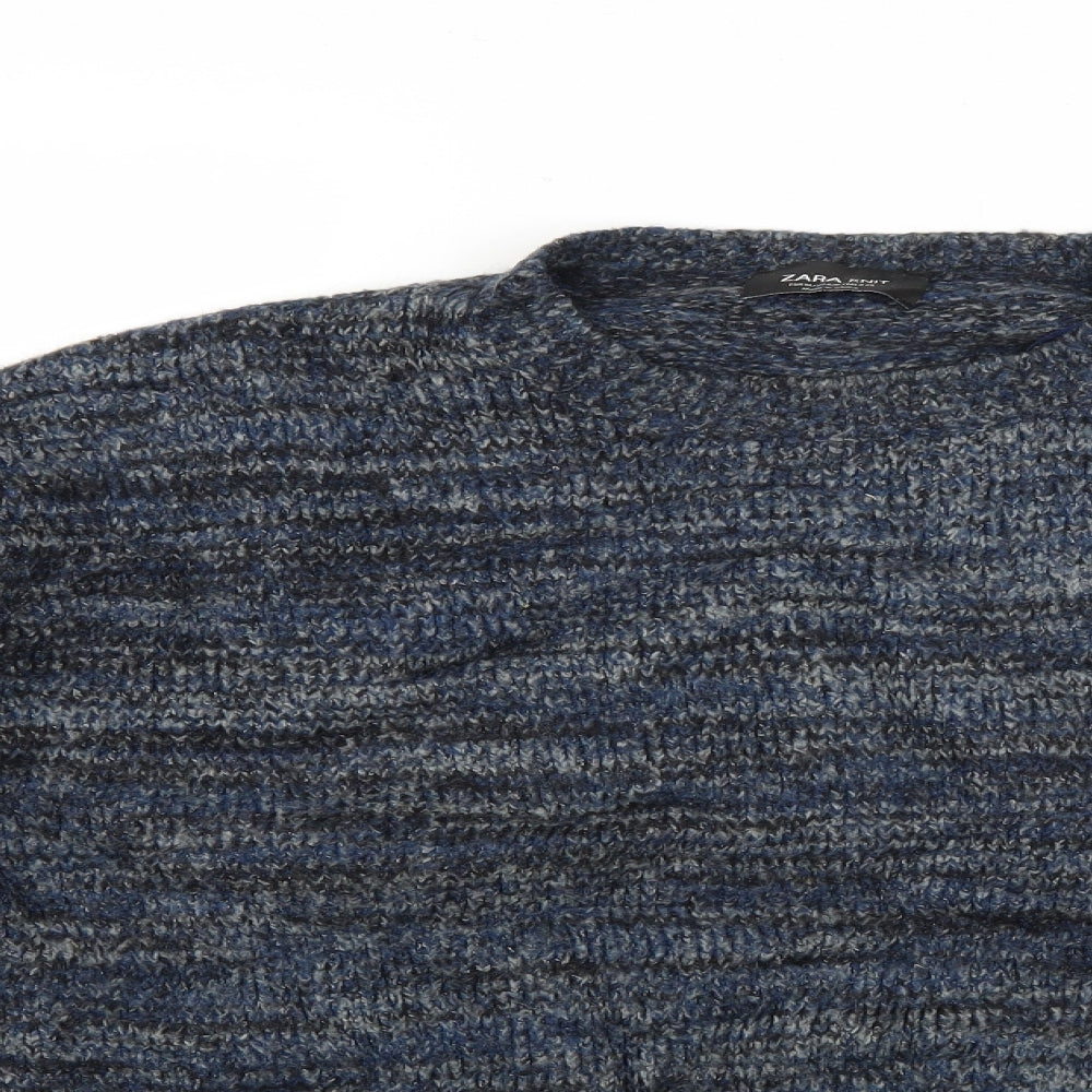 Zara Mens Blue   Pullover Jumper Size M
