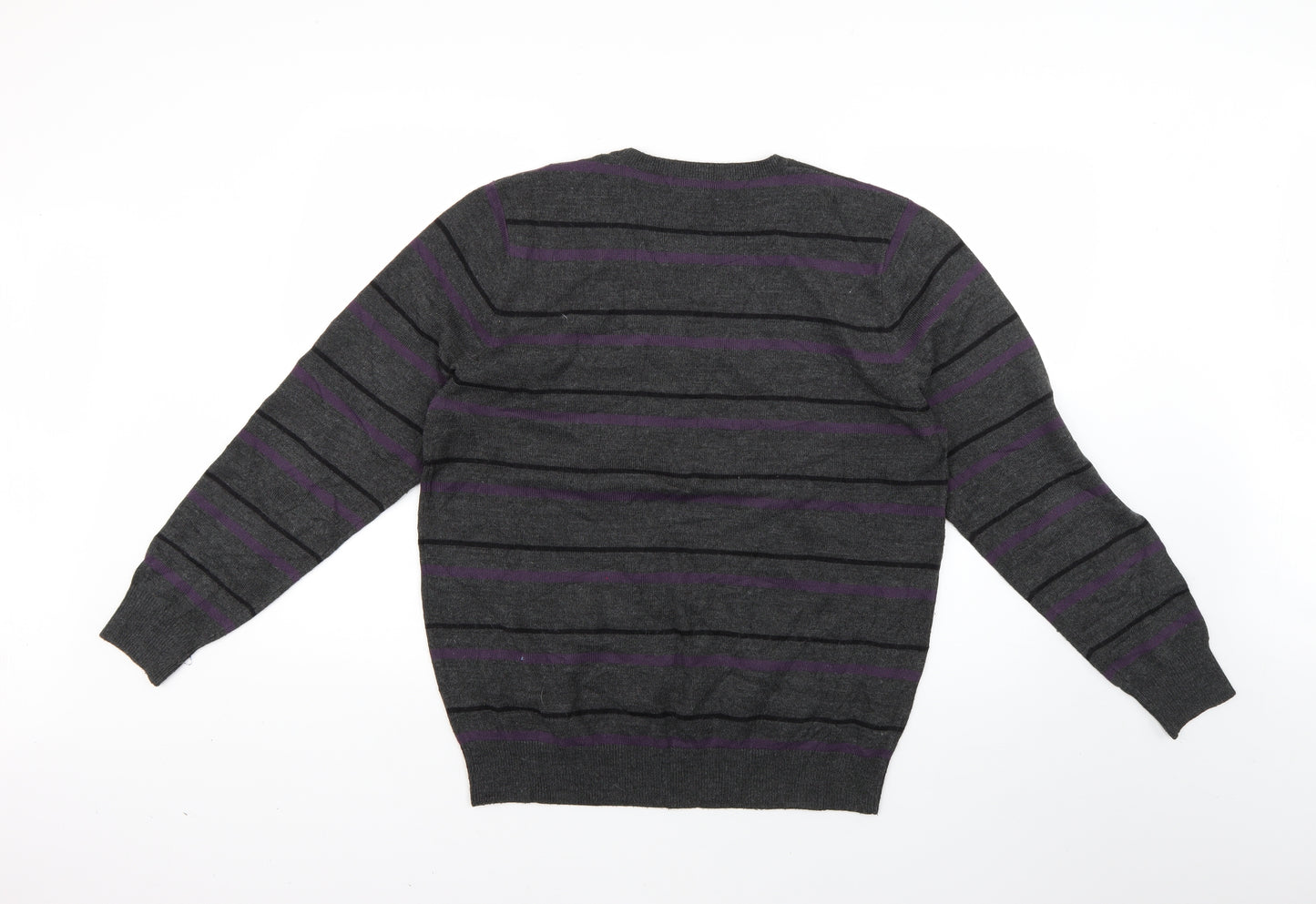 George Mens Multicoloured Striped  Pullover Jumper Size M