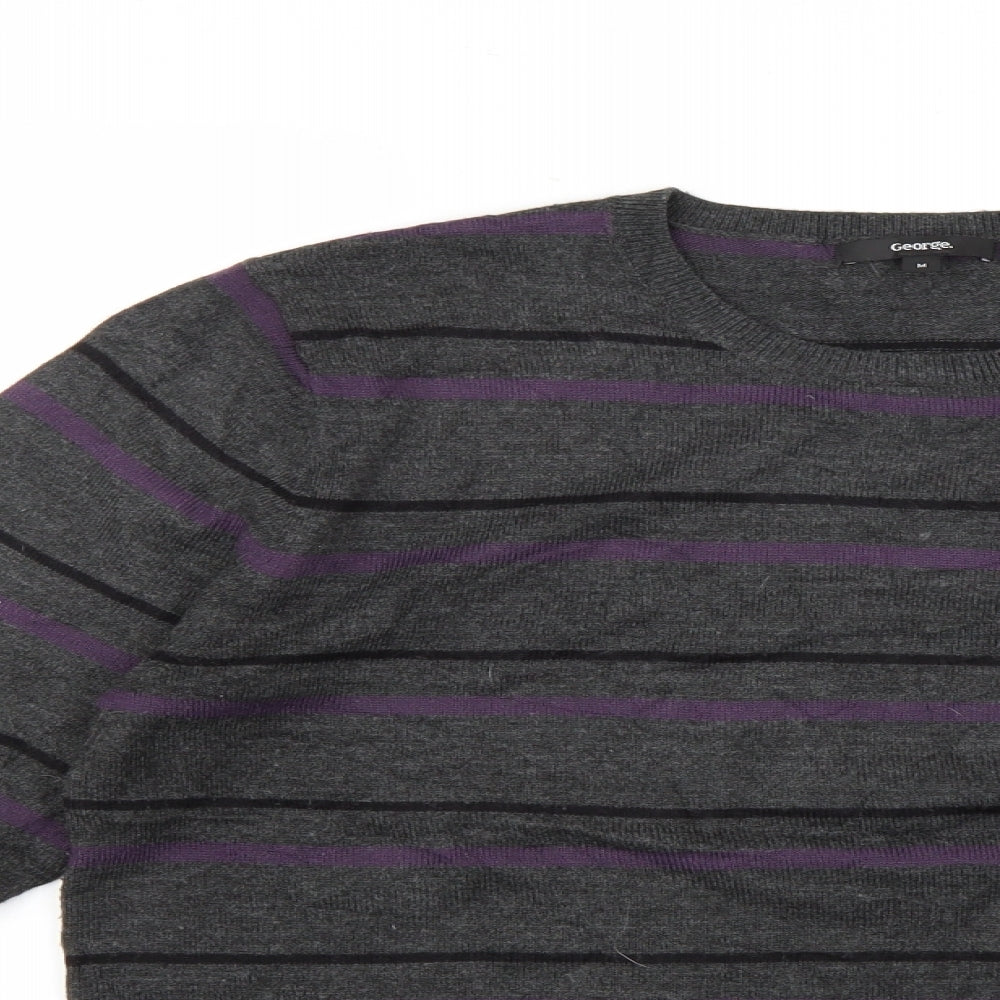George Mens Multicoloured Striped  Pullover Jumper Size M