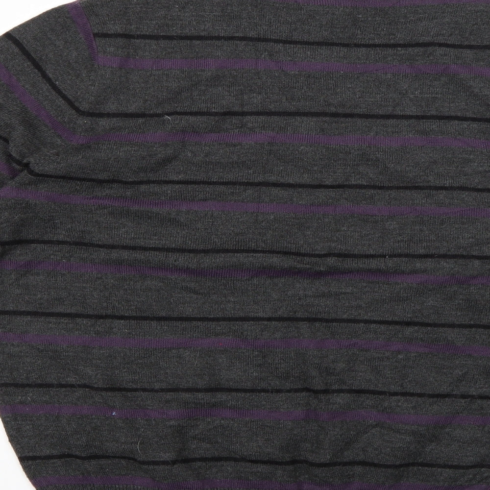 George Mens Multicoloured Striped  Pullover Jumper Size M