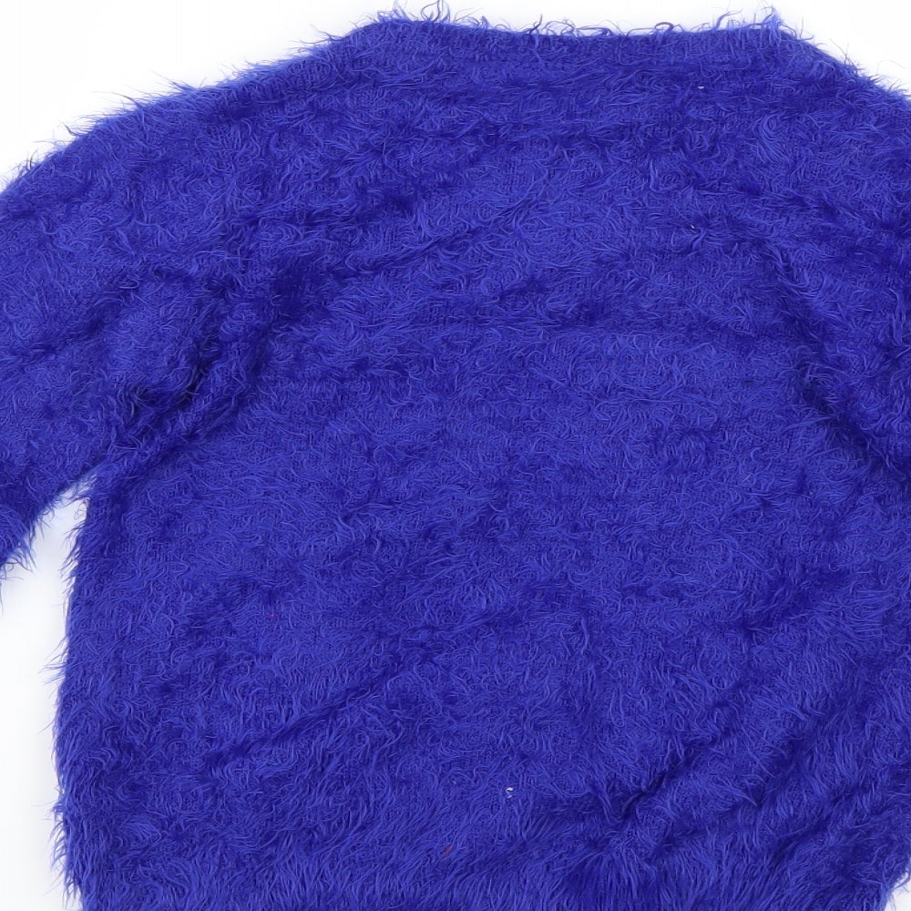 Marks and Spencer Girls Blue   Pullover Jumper Size 9-10 Years