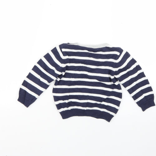 TU  Multicoloured Striped  Pullover Jumper Size 6-9 Months