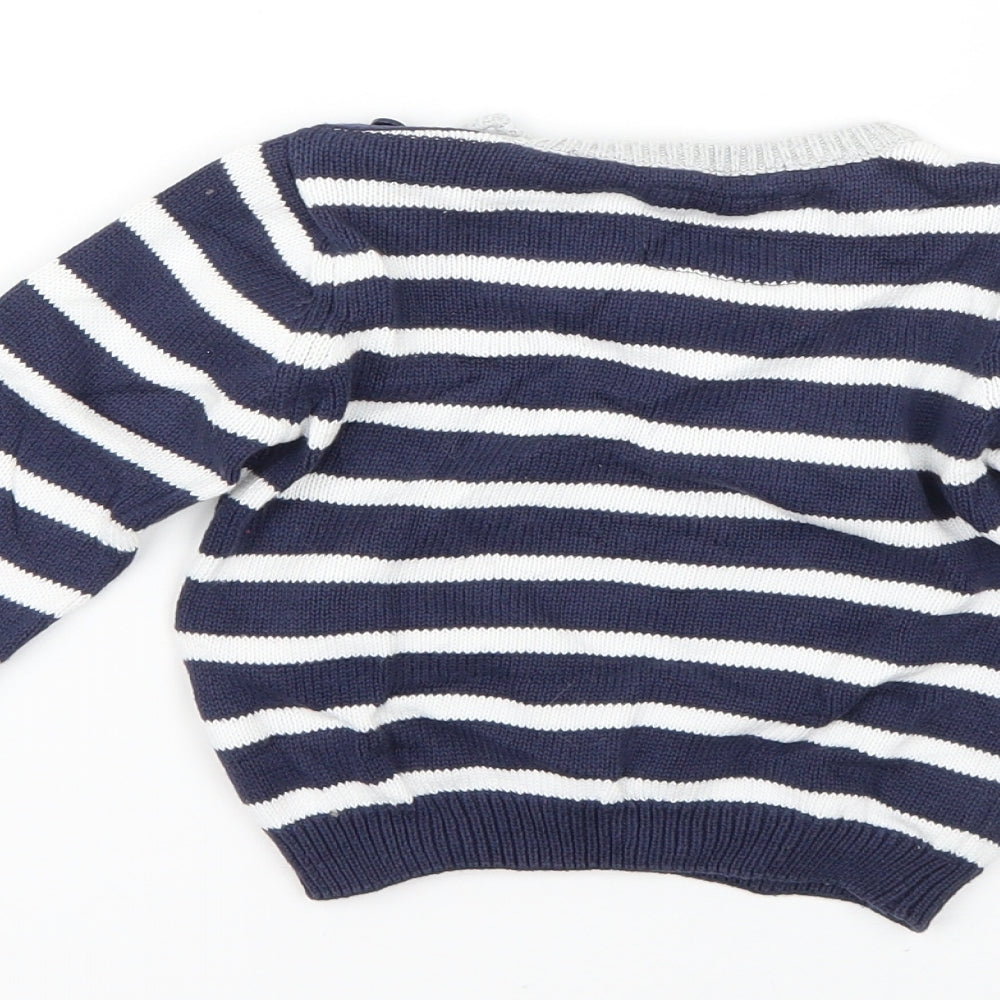 TU  Multicoloured Striped  Pullover Jumper Size 6-9 Months