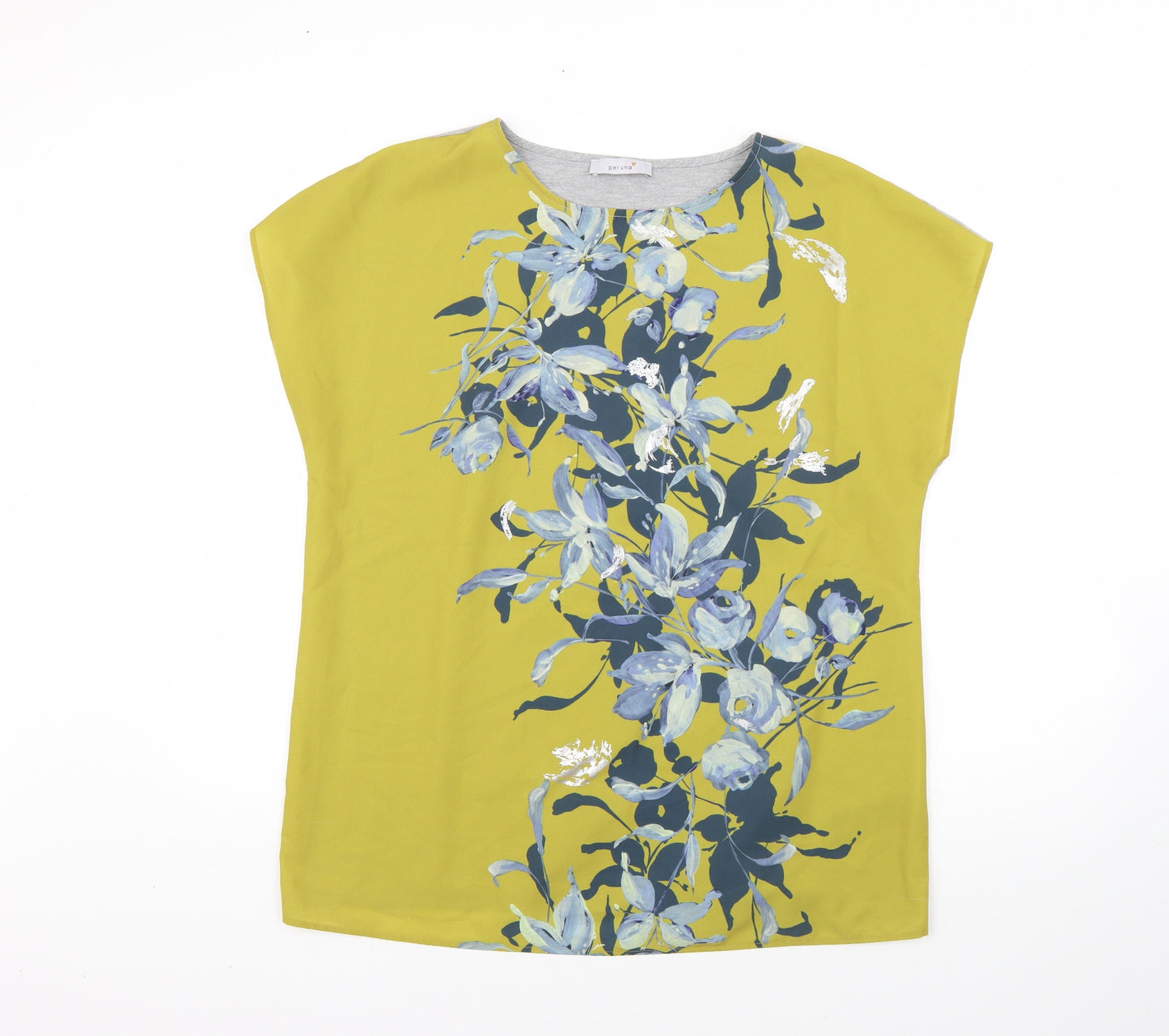 Marks and Spencer Womens Multicoloured Floral  Basic T-Shirt Size 16